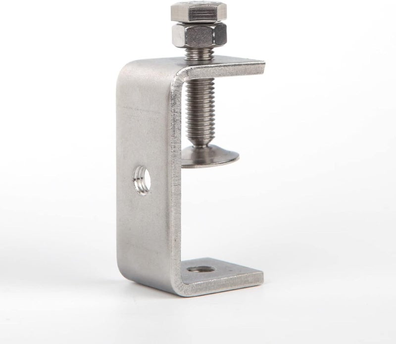 luluxing Pack of 2 Heavy Duty C Clamp 304 Stainless Steel C Clamp 65MM/2.6Inch Wide Jaw Opening Tiger Clamp Woodworking Clip - Image 3